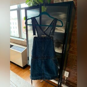 Free People Denim Overall Dress